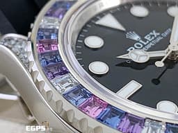 ROLEX 勞力士 Yacht-Master 遊艇名仕型 126679SABR 黑色面盤<font color="#FFFF33"> 官網都末曾展示的隱藏款式 2023年保卡 原廠膠膜未撕</font> <font color="#CCBBFF"> 鑽石與彩色寶石點綴白金錶殼與錶圈</font>&nbsp;<font color="#BBFFEE">繽紛多彩浪漫彩寶 頂級遊艇 </font>自動上鏈&nbsp;40mm
