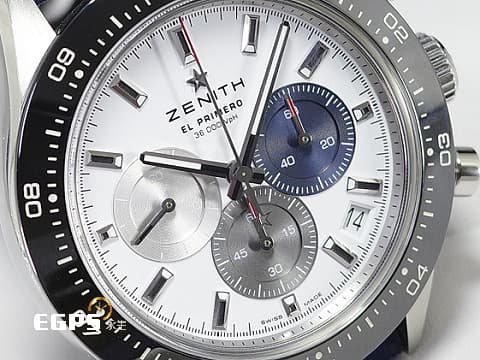 ZENITH 真力時 El Primero 系列 CHRONOMASTER SPORT  經典三色白熊貓錶盤 Chronomaster Sport 黑色陶瓷錶圈 03.3100.3600/69.C823 高振頻 1/10秒計時碼表&nbsp;2023年保卡&nbsp;自動上鍊 41mm