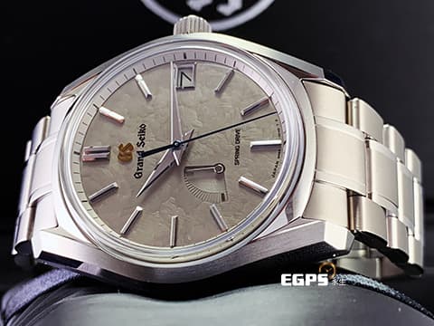 GRAND SEIKO 特級精工 精工 Heritage Collection 系列 62GS TAISETSU SBGA415G 冬天的深雪 高密度鈦合金材質 2026年保單 由「信州時之匠工房」職人組裝 錶盤源自二十四節氣中的「大雪」，淺灰色錶盤宛如白雪覆蓋，大地蒼茫的深雪景象，此時悄然靜謐 自動上鍊&nbsp;40mm
