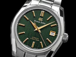GRAND SEIKO 特級精工 GS 精工 Elegance Collection 節氣系列 SBGH271 Hi-beat 高振頻 <font color="#009100">錶盤設計源自 二十四節氣「立夏」，春色褪去迎來初夏的日光與清新，象徵夏日溫暖的薰風吹拂蒼翠茂盛的大地，有機紋理化為風的足跡</font> 不鏽鋼 <font color="#FF0000">2025年保卡</font> 自動上鍊 40mm
