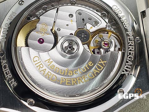 Girard Perregaux 芝柏 GP錶 Laureato 42 桂冠系列 81010 藍色巴黎飾釘紋面盤 大三針 經典 八角形錶圈 81010-11-431-11A 不鏽鋼 2026年保卡&nbsp;自動上鍊 42mm