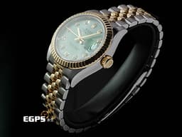 ROLEX 勞力士 Lady Date-Just 279173 DJ28 不鏽鋼&amp;18K黃金半金材質 <font color="#a4f9e4">稀少&nbsp;條紋薄荷綠色面盤</font>&nbsp;<font color="#FF0000">2021年保卡</font> 自動上鍊 28mm
