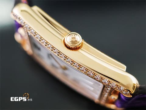 HERMES 愛馬仕 Cape Cod Nantucket系列 18K玫瑰金材質 玫瑰金色指針  白色珍珠母貝面盤 NA2.271.213 原廠鑲嵌56顆頂級天然美鑽外框&nbsp;石英腕錶 20x27mm