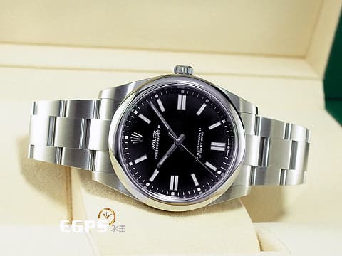 ROLEX 勞力士 Oyster Perpetual 41 蠔式恆動型 124300 亮黑色面盤 OP41 大三針 不鏽鋼 2025年保卡&nbsp;自動上鍊 41mm