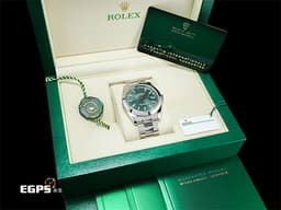 ROLEX 勞力士 DATEJUST 126300 蠔式日誌型 不鏽鋼材質 <font color="#98F898"> 薄荷綠色蜂巢坑紋面盤</font> <font color="#FF0000">2022年新式保卡</font>&nbsp;自動上鍊 41mm