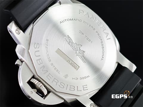 PANERAI 沛納海 Submersible QuarantaQuattro Bianco PAM1223 磨砂不鏽鋼材質 PAM01223 白色面盤 潛水計時外圈 2025年保卡&nbsp;潛水錶 自動上鍊 42mm