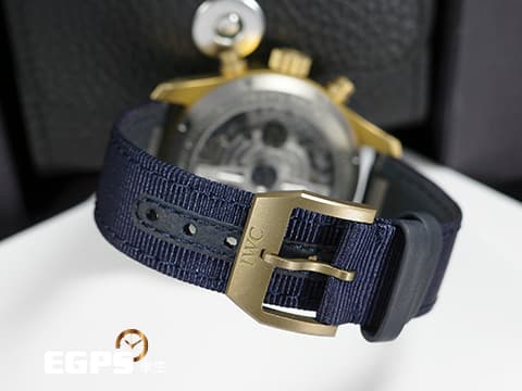 IWC 萬國錶 Pilot`s Chronograph 飛行員 青銅材質 計時碼表 IW388109 藍色面盤 飛行錶 2024年保單 自動上鍊 41mm
