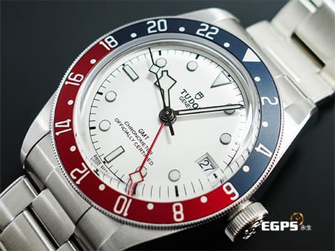 TUDOR 帝舵 Black Bay GMT 碧灣 79830RB 兩地時間 最新款 白色面盤 可樂圈 紅藍圈 79830 RB 復古 雪花針 不鏽鋼 2025年保卡 Pepsi 百事圈 潛水錶 自動腕錶 41mm