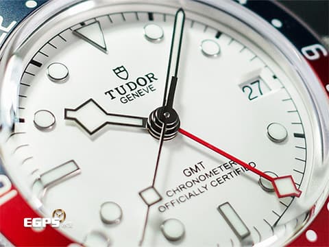 TUDOR 帝舵 Black Bay GMT 碧灣 79830RB 兩地時間 最新款 白色面盤 可樂圈 紅藍圈 79830 RB 復古 雪花針 不鏽鋼 2025年保卡 Pepsi 百事圈 潛水錶 自動腕錶 41mm