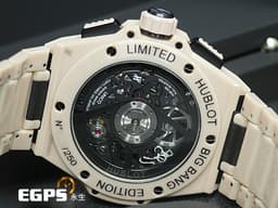 Hublot 宇舶 BIG BANG Unico 大爆炸 三日鍊 飛返計時碼錶 INTEGRATED 451.CZ.4620.CZ<span style="font-size: 10pt;">&nbsp;</span><font color="#D2B48C" style="font-size: 10pt;">一體式米色陶瓷腕錶 源自沙漠及加勒比海攤 米沙色&nbsp;</font><font color="#ff0000" style="font-size: 10pt;">鏤空面盤 2023年電子保卡 全球限量200只</font><span style="font-size: 10pt;"> 自動上鍊 42mm</span>