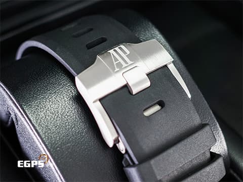 Audemars Piguet 愛彼 AP錶 Royal Oak Offshore Diver 皇家橡樹 離岸型 15720ST.OO.A027CA.01 潛水錶 ROO&nbsp;藍色超大型格紋面盤&nbsp;不鏽鋼 大三針&nbsp;新款4308機芯&nbsp;易換錶帶系統、附原廠黑色膠帶&nbsp;2021年保單 自動上鍊 42mm