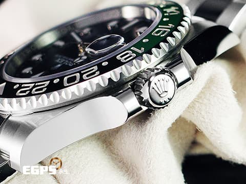 ROLEX 勞力士 GMT-Master II 格林威治型 126720 VTNR  綠黑框 雪碧 左冠錶 126720VTNR 勞力士罕見左冠錶 2023年新式保卡 三板蠔式錶帶 自動上鍊 40mm