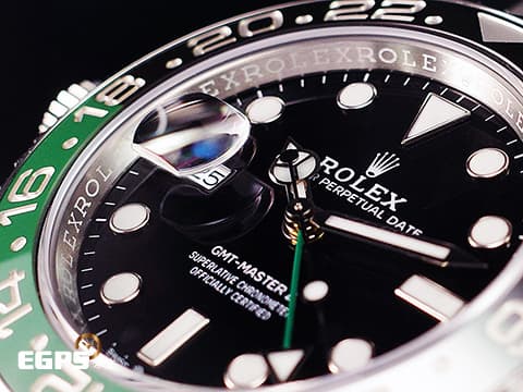 ROLEX 勞力士 GMT-Master II 格林威治型 126720 VTNR  綠黑框 雪碧 左冠錶 126720VTNR 勞力士罕見左冠錶 2023年新式保卡 三板蠔式錶帶 自動上鍊 40mm