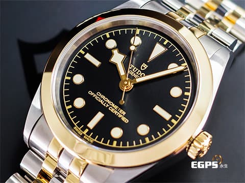 TUDOR 帝舵 Black Bay One 39 S&amp;G 碧灣 79663 超值半金款運動腕錶 18K黃金&nbsp;不鏽鋼 雪花針 大三針 五銖錶帶「T-fit」快速調節折疊扣&nbsp;自製機芯&nbsp;2024年保卡 自動上鍊 39mm