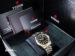 TUDOR 帝舵 Black Bay One 39 S&amp;G 碧灣 79663 <font color="#f5dea8">超值半金款運動腕錶 18K黃金</font>&nbsp;不鏽鋼 雪花針 大三針 <font color="#ff0000">五銖錶帶</font><font color="#FF0000">「T-fit」快速調節折疊扣</font><font color="#ff0000">&nbsp;自製機芯&nbsp;2024年保卡</font> 自動上鍊 39mm