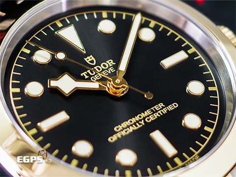 TUDOR 帝舵 Black Bay One 39 S&amp;G 碧灣 79663 超值半金款運動腕錶 18K黃金&nbsp;不鏽鋼 雪花針 大三針 五銖錶帶「T-fit」快速調節折疊扣&nbsp;自製機芯&nbsp;2024年保卡 自動上鍊 39mm