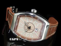 FRANCK MULLER 法蘭穆勒 Vanguard Casablanca 系列 V43 SC DT 酒桶型 不鏽鋼材質&nbsp;<font color="#ffa07a">Salmon 鮭魚面</font> 大三針 <font color="#FF0000">2025年保單 台灣公司貨</font> 自動上鍊 42.5x54mm