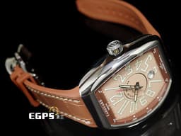FRANCK MULLER 法蘭穆勒 Vanguard Casablanca 系列 V43 SC DT 酒桶型 不鏽鋼材質&nbsp;<font color="#ffa07a">Salmon 鮭魚面</font> 大三針 <font color="#FF0000">2025年保單 台灣公司貨</font> 自動上鍊 42.5x54mm