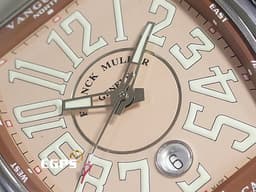 FRANCK MULLER 法蘭穆勒 Vanguard Casablanca 系列 V43 SC DT 酒桶型 不鏽鋼材質&nbsp;<font color="#ffa07a">Salmon 鮭魚面</font> 大三針 <font color="#FF0000">2025年保單 台灣公司貨</font> 自動上鍊 42.5x54mm