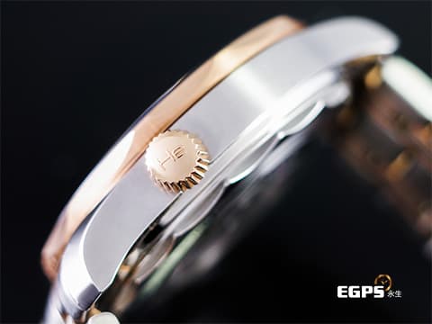 OMEGA 歐米茄 Seamaster 海馬 潛水300米系列 21020422001001 陶瓷波浪紋黑色面盤、玫瑰金黑色單向旋轉陶瓷錶圈  同軸擒縱 玫瑰金半金 鍊帶款 2022年保單  自動上鍊 42mm
