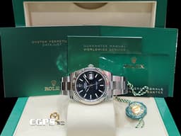 ROLEX 勞力士 Datejust 41 蠔式日誌型 126334 <font color="#616161">亮黑色面盤</font>&nbsp;不鏽鋼 DJ41 經典三角坑紋錶圈&nbsp;<font color="#FF0000">2024保單 蠔式（Oyster）三節錶帶 </font> 自動腕錶 41mm