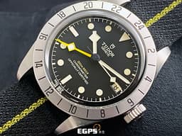 TUDOR 帝舵 Black Bay Pro 79470 碧灣 GMT <font color="#FFD700">黃色兩地時間指針</font> 不鏽鋼 復古 雪花針 織紋錶帶 <font color="#FF0000">MT5652自製機芯 2026年保卡</font> 潛水錶 自動上鍊 39mm