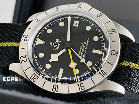TUDOR 帝舵 Black Bay Pro 79470 碧灣 GMT 黃色兩地時間指針 不鏽鋼 復古 雪花針 織紋錶帶 MT5652自製機芯 2026年保卡 潛水錶 自動上鍊 39mm