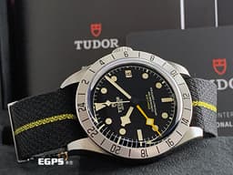 TUDOR 帝舵 Black Bay Pro 79470 碧灣 GMT <font color="#FFD700">黃色兩地時間指針</font> 不鏽鋼 復古 雪花針 織紋錶帶 <font color="#FF0000">MT5652自製機芯 2026年保卡</font> 潛水錶 自動上鍊 39mm