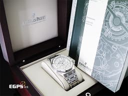Audemars Piguet 愛彼 AP錶 Royal Oak Chronograph 皇家橡樹 26320ST.00.1220ST.02 <font color=#DDDDDD>銀白色經典格紋面盤</font> 26320 ST 計時碼錶 不鏽鋼 自動上鍊 41mm