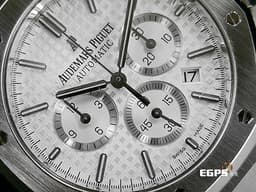 Audemars Piguet 愛彼 AP錶 Royal Oak Chronograph 皇家橡樹 26320ST.00.1220ST.02 <font color=#DDDDDD>銀白色經典格紋面盤</font> 26320 ST 計時碼錶 不鏽鋼 自動上鍊 41mm