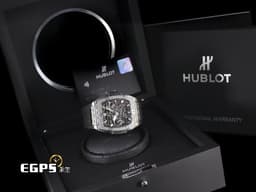 Hublot 宇舶 Spirit of Big Bang 大爆炸 靈魂系列 Meca-10 Titanium 十日鍊 動能顯示 614.NX.1170.RX 鈦金屬 鏤空面盤 <font color="#FF0000">2020年保單</font> 手上鍊 45mm