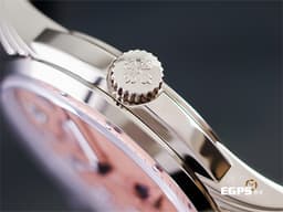 Patek philippe 百達翡麗 PP錶 Grand Complications 超級複雜功能時計 5320G-011 5320 18K白金材質&nbsp;<font color="#FFA488">瑩潤玫瑰金色漆面盤 鮭魚面</font>&nbsp;萬年曆 月相盈虧 <font color="#FF0000">2024年保單</font>&nbsp;自動上鍊 40mm