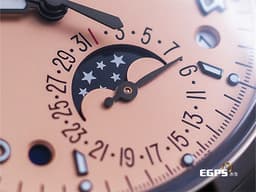 Patek philippe 百達翡麗 PP錶 Grand Complications 超級複雜功能時計 5320G-011 5320 18K白金材質&nbsp;<font color="#FFA488">瑩潤玫瑰金色漆面盤 鮭魚面</font>&nbsp;萬年曆 月相盈虧 <font color="#FF0000">2024年保單</font>&nbsp;自動上鍊 40mm