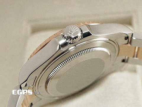 ROLEX 勞力士 Yacht-master 268621 遊艇名仕型 中型 半金款 玫瑰金 黑色面盤 <font color="#FF0000">2019年台灣公司貨&nbsp;</font>自動腕錶 37mm