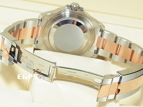ROLEX 勞力士 Yacht-master 268621 遊艇名仕型 中型 半金款 玫瑰金 黑色面盤 2019年台灣公司貨&nbsp;自動腕錶 37mm