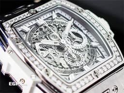 Hublot 宇舶 SPIRIT OF BIG BANG 大爆炸 642.NE.2010.RW.1204&nbsp;<font color="#05f0f0">極致輕薄鈦金屬材質 白色鏤空面盤~ 原廠鑲嵌48顆鑽石錶圈&nbsp;</font><font color="#ff0000">2022年電子保單</font>&nbsp;自動上鍊 42mm