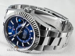 ROLEX 勞力士 Sky-Dweller 蠔式 天行者 336934 <font color=#0080FF>最新9002機芯 亮藍色面盤</font> 沙羅系統 年曆錶 兩地時區 經典三角坑紋錶圈 <font color=#FF0000>2024年保單  蠔式（Oyster）三節錶帶</font> 自動上鍊 42mm