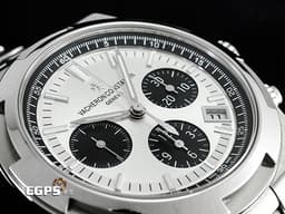 Vacheron Constantin 江詩丹頓 VC錶 Overseas Chronograph 縱橫四海 5500V 計時碼表 <font color="#e9e7e7">熊貓面盤</font> 不鏽鋼&nbsp;<font color="#FF0000">2023年保單 快拆錶帶裝置 附原廠皮帶、橡膠錶帶、摺疊扣</font>&nbsp;5500 V 自動上鍊 42.5mm