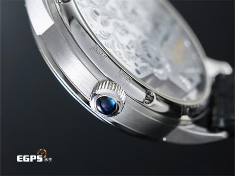 GLASHUTTE ORIGINAL 格拉蘇蒂 PanoInverse系列 1-66-08-01-03-50 鉑金材質【優美頂級規格手工雕花~ 德國製錶頂級工藝~】鉑金材質 鏤空雕花面盤 德製工藝 偏心機芯 四分之三夾板 品牌標誌的雙鵝頸  2019年保單 台灣公司貨 全球限量25只  手動上鍊 42mm
