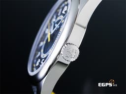 Patek Philippe 百達翡麗 PP錶 Calatrava系列 6007G-001 <font color="#9c9893">烏木黑色中央「碳纖維」浮雕圖案面盤</font>&nbsp;大三針 <font color="#FFD700">黃色秒針、三角形刻度</font> 18K白金材質 <font color="#FF0000">2026年保單</font> 自動上鍊 40mm