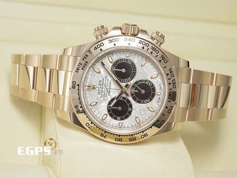 ROLEX 勞力士 Cosmograph Daytona 宇宙計時型 迪通拿 116505 Meteorite 隕石面盤 計時碼表 2023年新式保卡 絕版稀少隕石面盤 不容錯過 永恆玫瑰金&nbsp;40mm