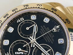 ROLEX 勞力士 Daytona 116508 宇宙計時型 迪通拿 黃K金  <font color="#FF0000">2021保單 黑色八鑽面盤 </font> 計時碼錶 賽車錶 自動上鍊 40mm