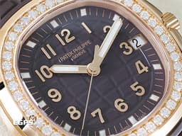 PATEK PHILIPPE 百達翡麗 PP錶 Aquanaut Luce 海底探險家 5268 <font color="#FFFF6F">無敵少見!!原鑲鑽石裱框!! 圓潤八角形錶圈 </font>5268/200R-010<font color="#C7C7E2">貴婦名媛首選~</font> <font color="#FF95CA">超少見優雅【巧克力格紋盤】 灰褐色面盤 18K玫瑰金材質 </font><font color="#FF0000"> 2025年保單</font> 自動上鍊 38.8mm