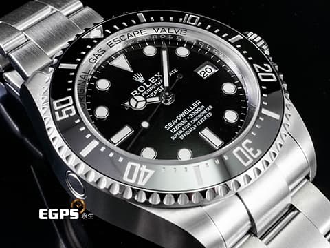 ROLEX 勞力士 Sea-Dweller Deepsea 蠔式 海使者 深海 136660 黑鬼王 水鬼王 不鏽鋼 陶瓷錶圈 排氦氣閥 2024年保卡 潛水錶 自動上鍊 44mm