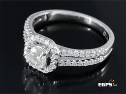 天然真鑽 鑽石戒指 鑽戒 鉑金 主石重 0.34CT 豪華配鑽 天然鑽石 鉑金鑽戒 女戒