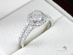天然真鑽 鑽石戒指 鑽戒 鉑金 主石重 0.34CT 豪華配鑽 天然鑽石 鉑金鑽戒 女戒