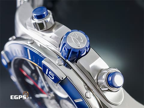 BREITLING 百年靈 Super Chronomat 44 超級計時 AB0136161C1A1 藍色面盤、陶瓷錶圈 藍色熊貓面盤 不鏽鋼材質 200米防水 2025年保卡&nbsp;潛水錶 自動上鍊 44mm