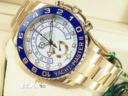 ROLEX 勞力士 Yacht-Master II 遊艇名仕型 116688 帆船 倒數計時 <font color="#f5dea8">18K黃金材質 全金大遊艇 賓士指針版本</font> <font color="#ff00ff">2024年停產錶款</font> <font color="#FF0000">2022年新式綠卡</font> 陶瓷錶圈 自動上鍊 44mm