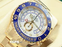 ROLEX 勞力士 Yacht-Master II 遊艇名仕型 116688 帆船 倒數計時 <font color="#f5dea8">18K黃金材質 全金大遊艇 賓士指針版本</font> <font color="#ff00ff">2024年停產錶款</font> <font color="#FF0000">2022年新式綠卡</font> 陶瓷錶圈 自動上鍊 44mm