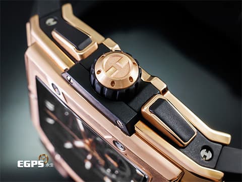 HUBLOT 宇舶 Spirit of Big Bang 大爆炸 靈魂系列 642.OX.0180.RX 玫瑰金 計時碼錶 酒桶型  鏤空面盤  2025年保單，全鏤空 玫瑰金  自動上鍊 42mm